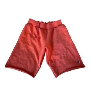 Champion Men’s Shorts pull on pink salmon  sweats size Medium